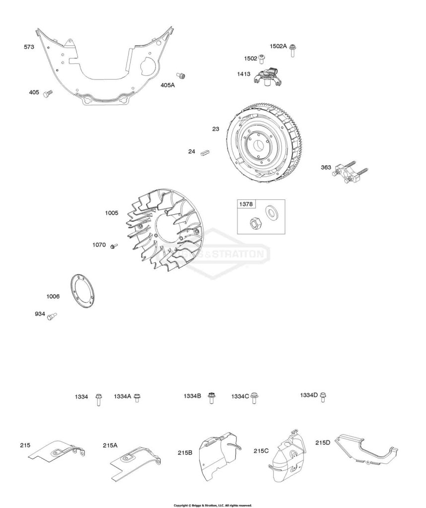 Air Guides, Flywheel, Flywheel Fan