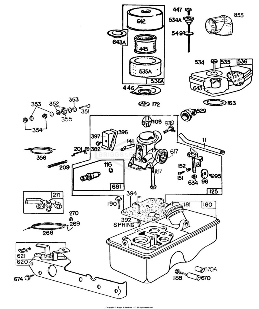 Carburetor,Fuel Tank, A/C Grp.