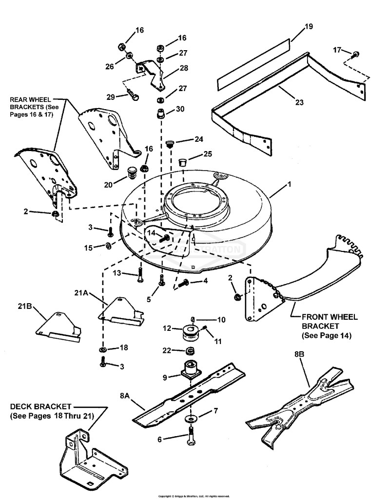 CUTTING DECK, BLADE