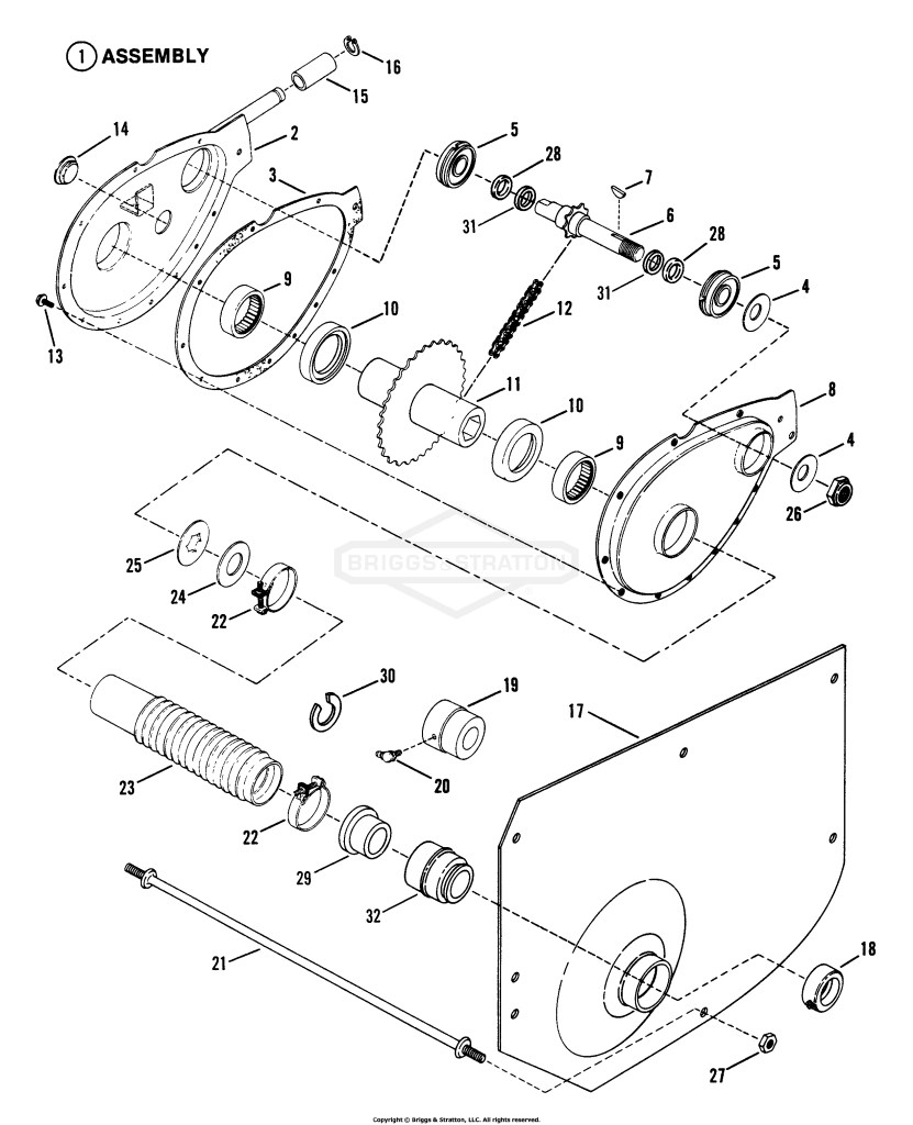 Chain Case, L.H. Fender