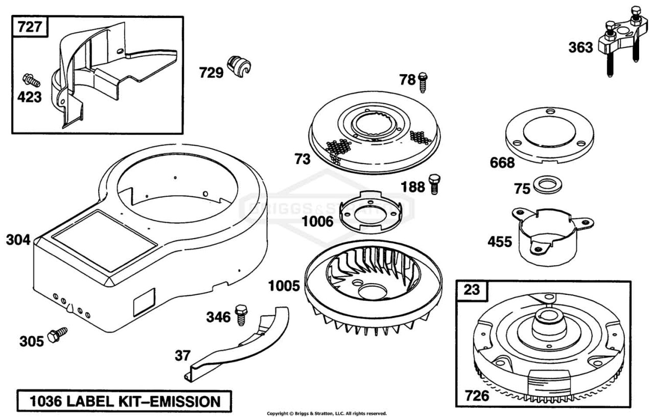 Blower Hsg,Flywheels,Screens