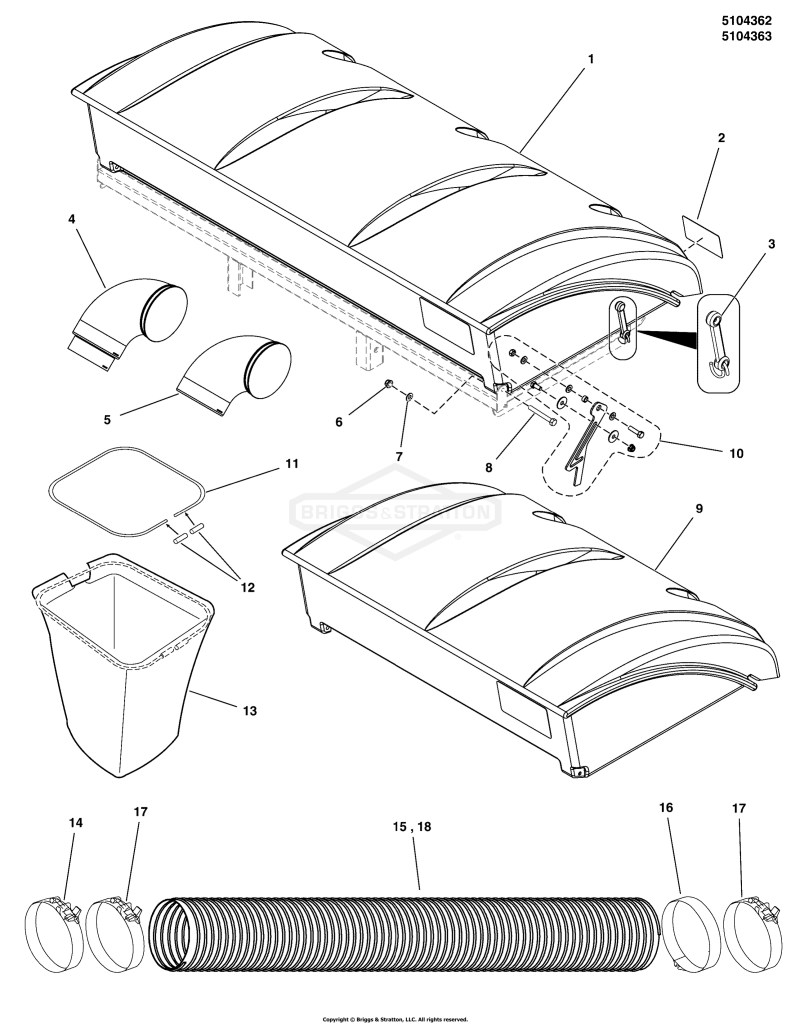 2-Bag & 3-Bag Catcher & Cover Group