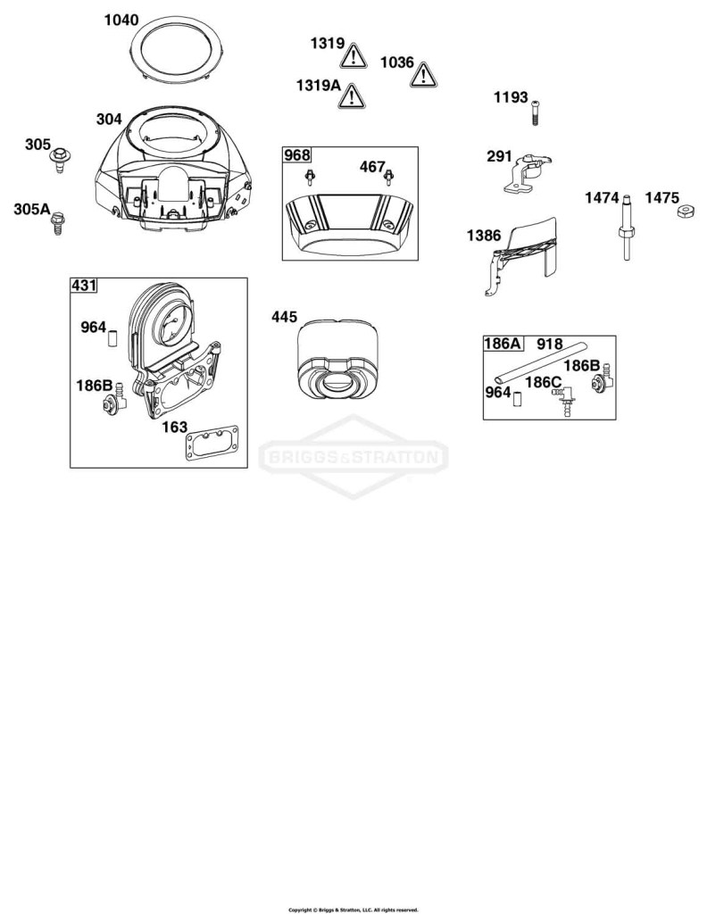 Blower Housing and Air Cleaner Group