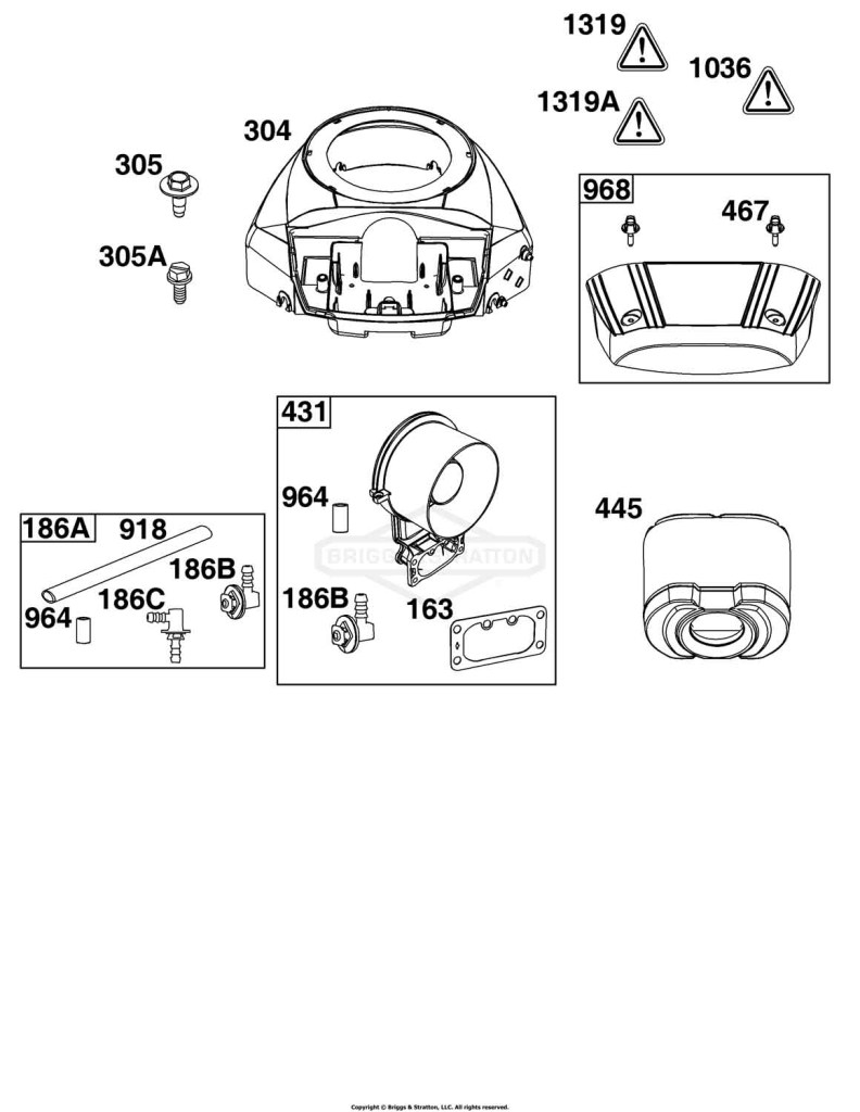 Blower Housing and Air Cleaner Group