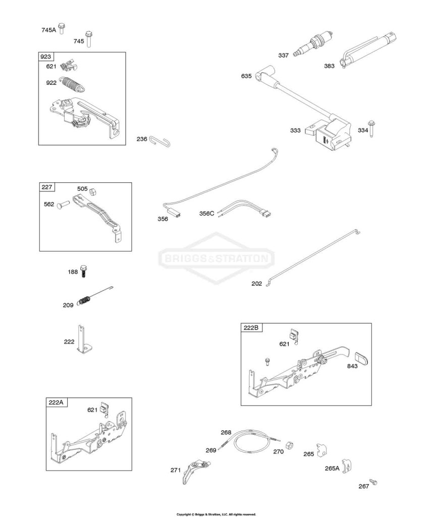 Armature, Controls, Electrical System, Governor Spring, Ignition, Spark Plug