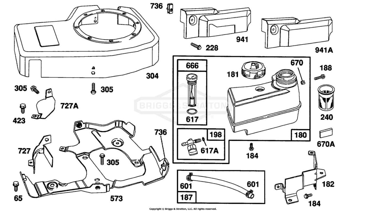 Blower Hsg, Fuel Tank Group
