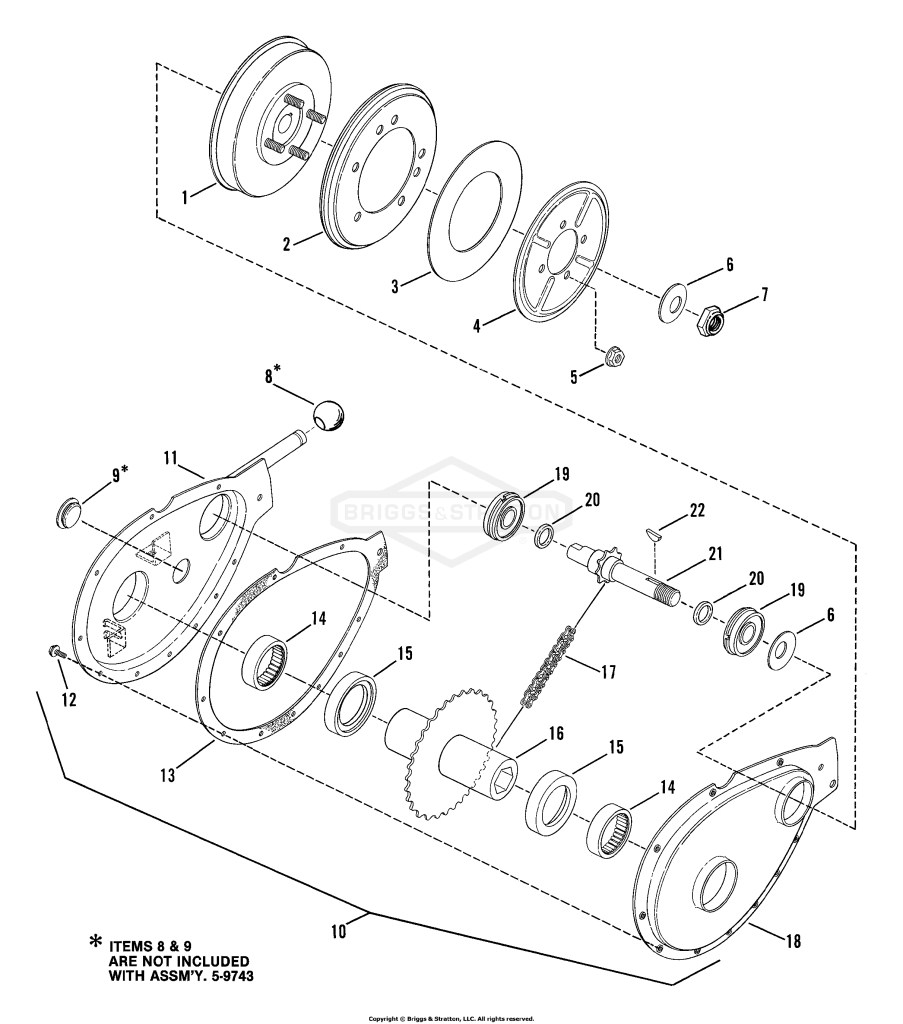 Chain Case & Smooth Clutch Assm'y.