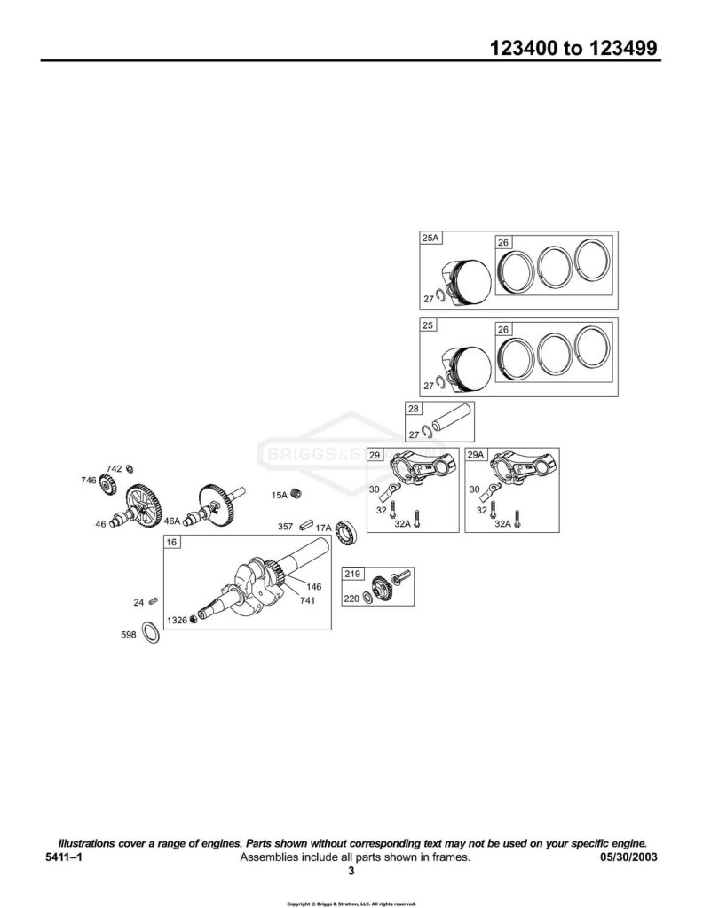 Cam, Crankshaft, Piston Group