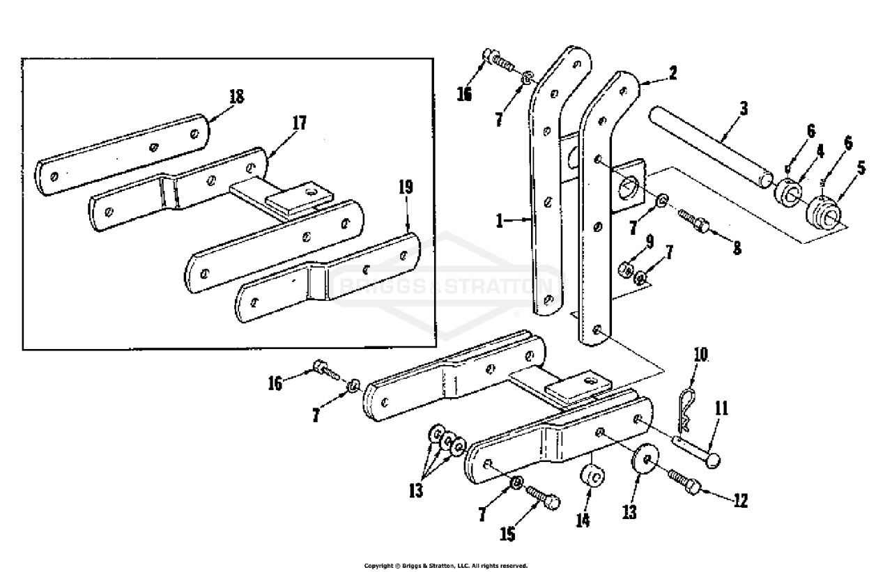 Draw Bar Assembly Group (3858I01)