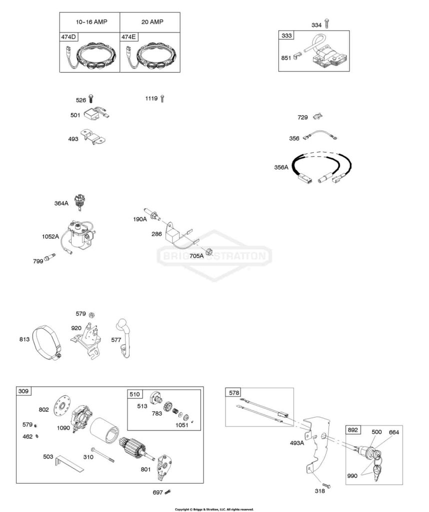 Alternator, Ignition, Electric Starter