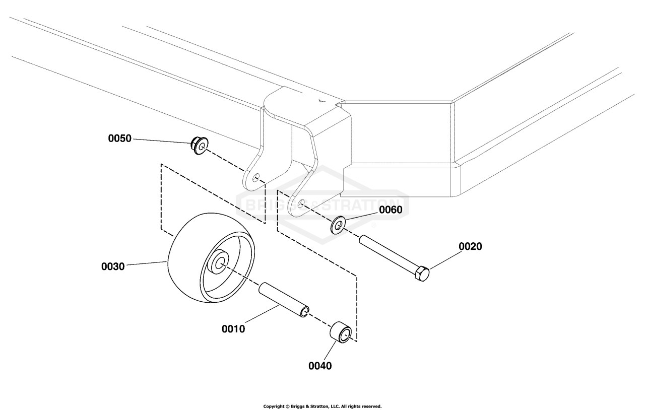 48 (122 cm) Mower Deck Group - Rollers