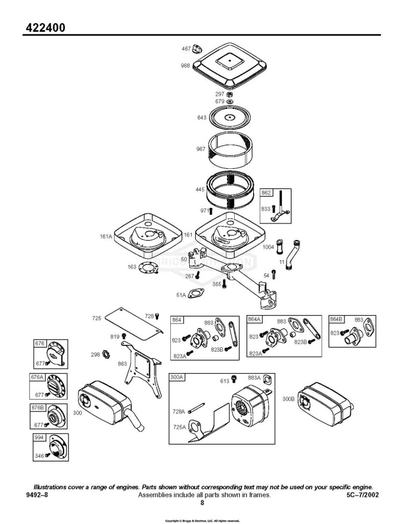 Air Cleaner, Muffler