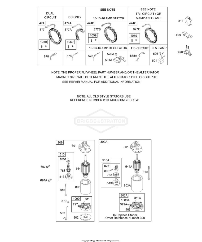 Alternator, Electric Starter