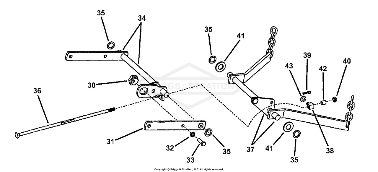 38 MOWER DECK ASSEMBLY (Part 2)