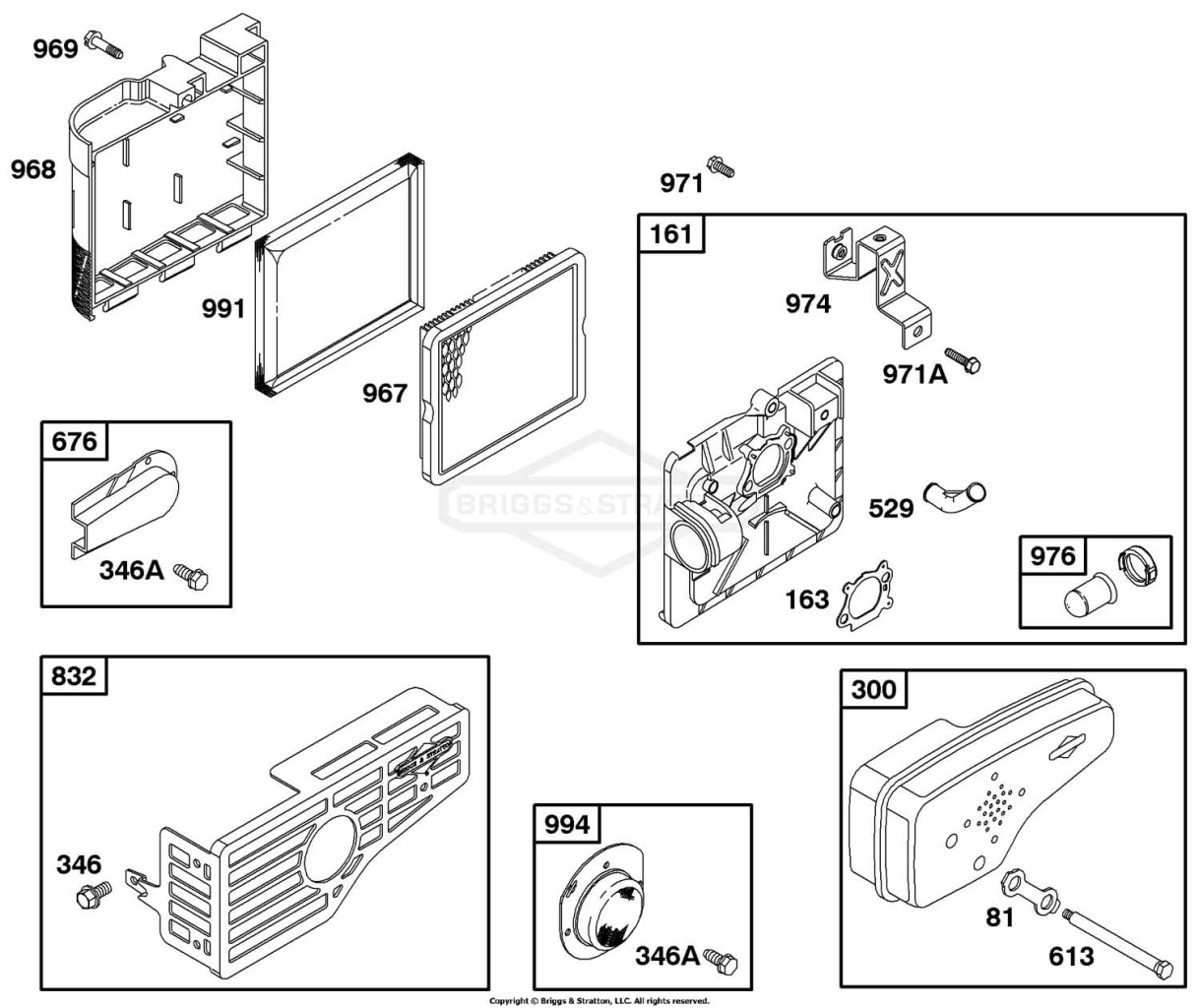 Air Cleaner Grp, Muffler Grp