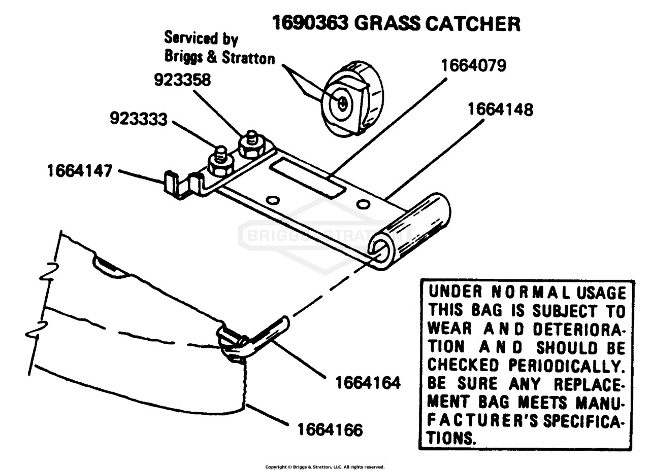 PARTS LIST FOR MFG. NO. 1690796-19 PUSH MOWER - Diagram 2