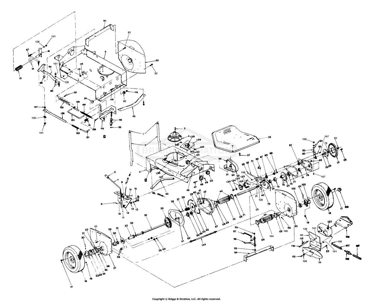 Rear Wheels, Transmission And Variable Speed Drive