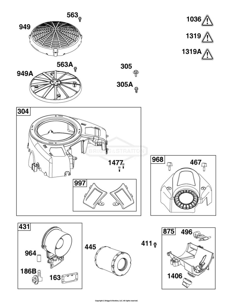 Blower Housing and Air Cleaner Group