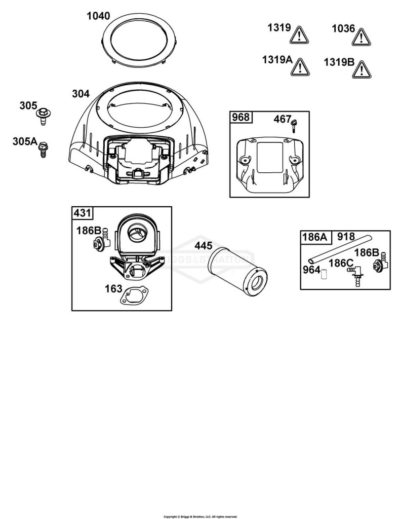 Blower Housing and Air Cleaner Group