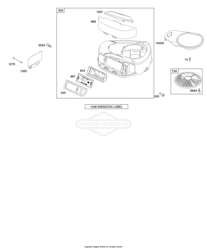 AIR CLEANER, BLOWER HOUSING