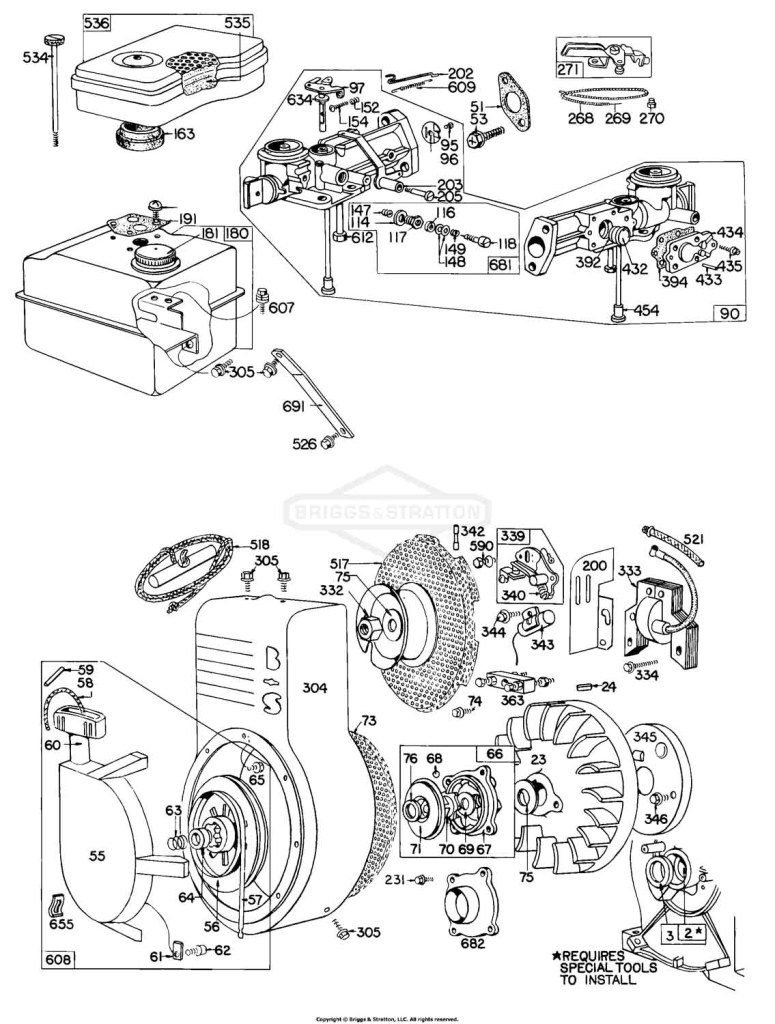 Carb,A/C,Fuel Tank,Rewind