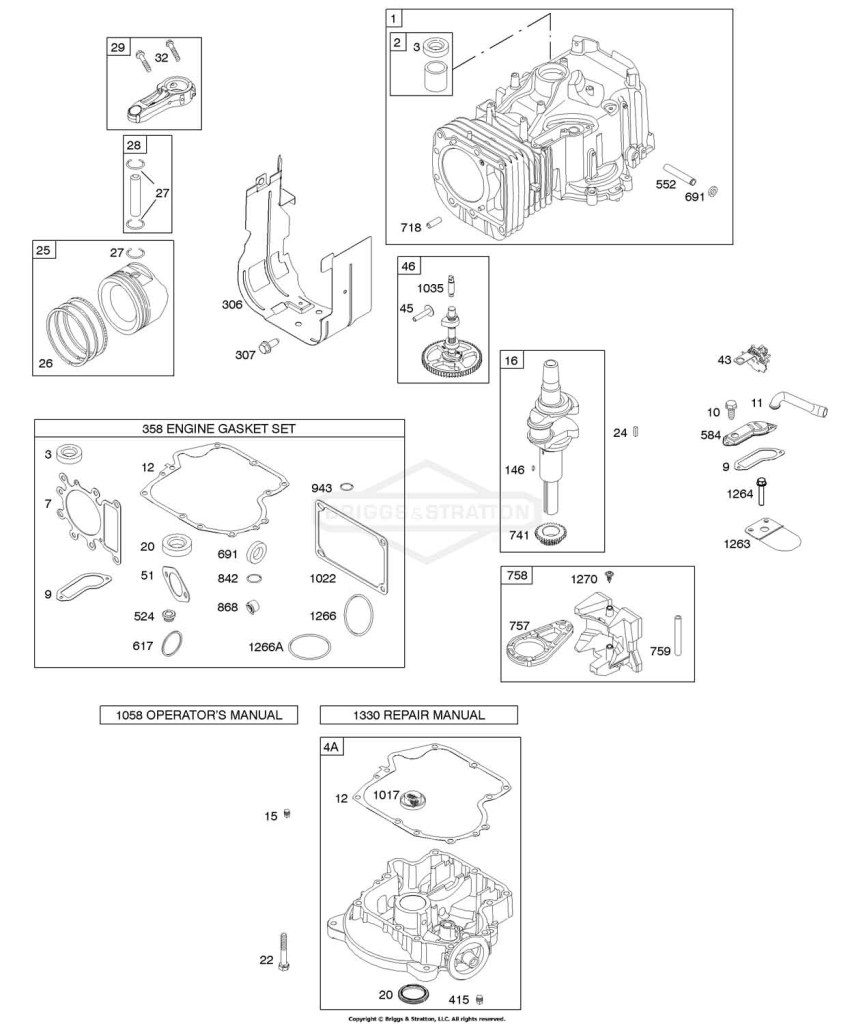 Camshaft, Crankshaft, Cylinder, Engine Sump, Gasket Set - Engine, Piston, Rings, Connecting Rod