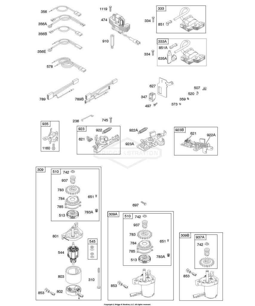 Alternator, Brake, Electric Starter, Electrical, Ignition