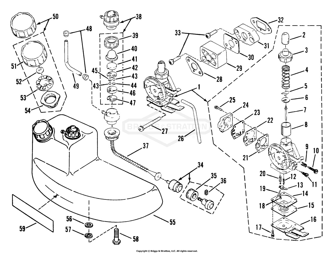 415BPB Engine Assm'y And Fuel Tank