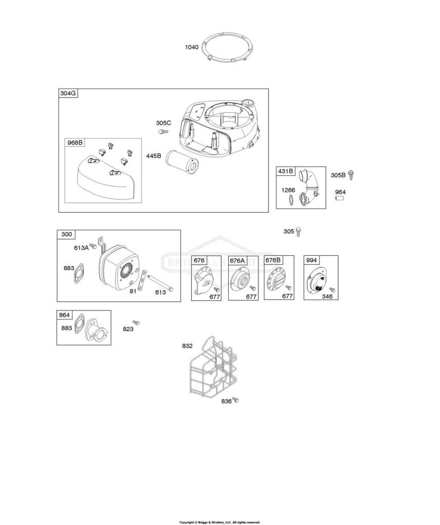Air Cleaner, Blower Housing, Exhaust System