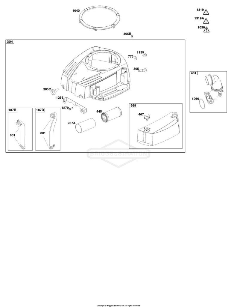 Blower Housing and Air Cleaner Group