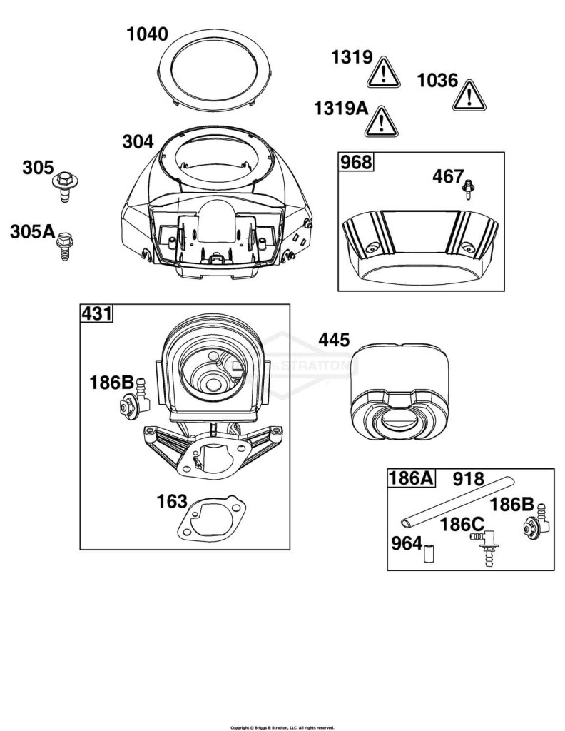 Blower Housing and Air Cleaner Group