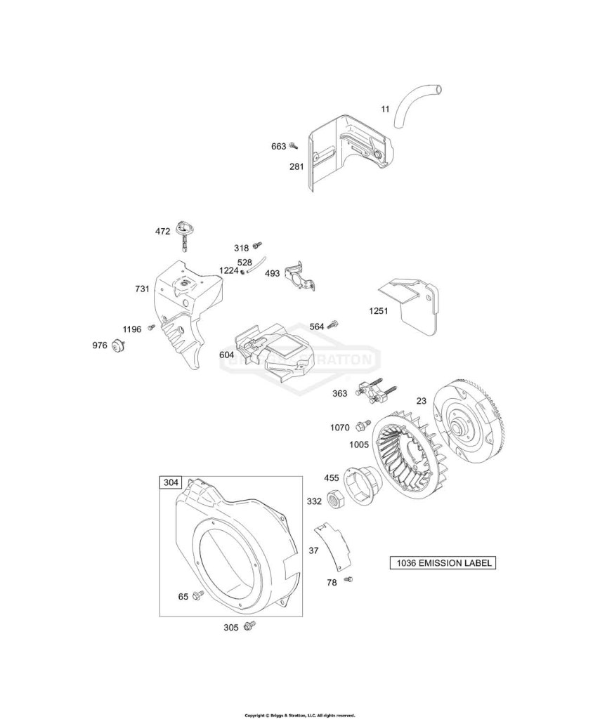 Blower Housing, Flywheel Group