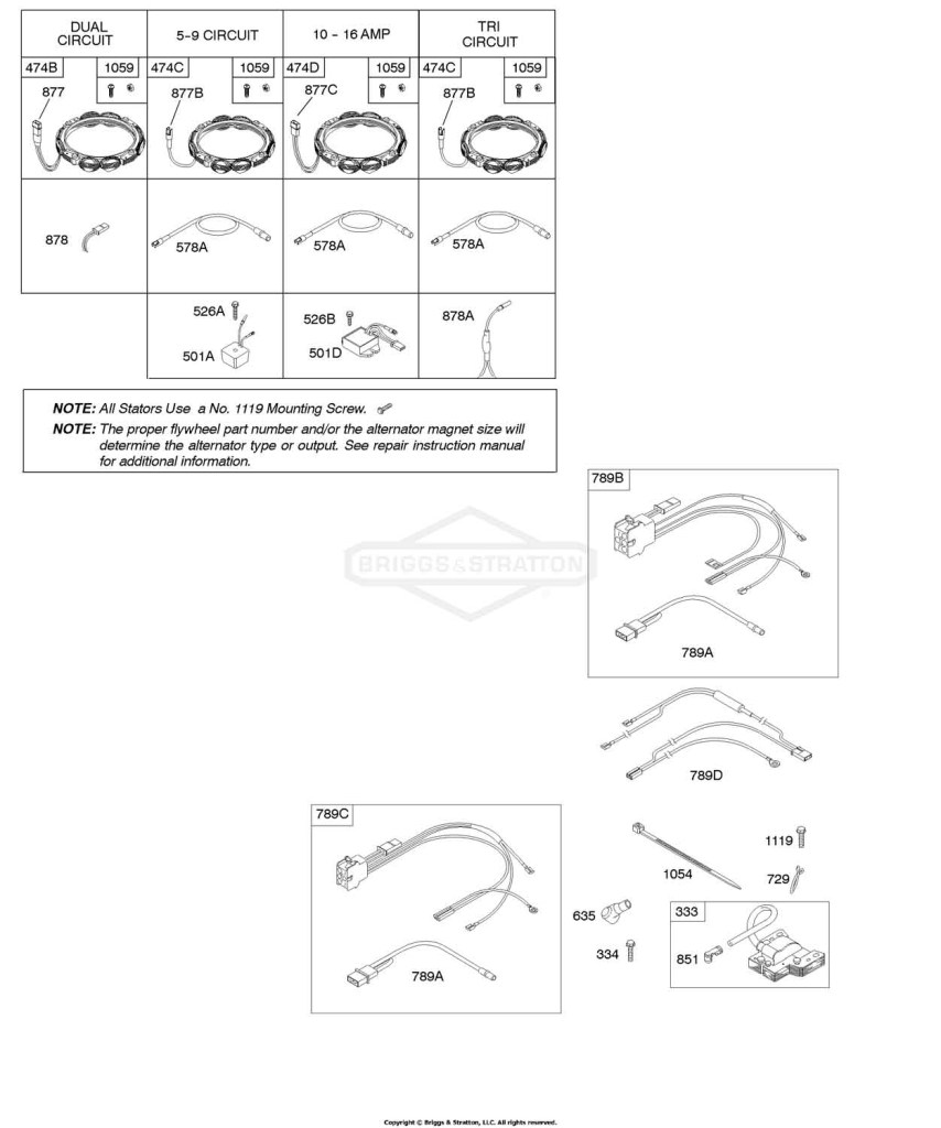 Alternator, Fuel Supply, Ignition