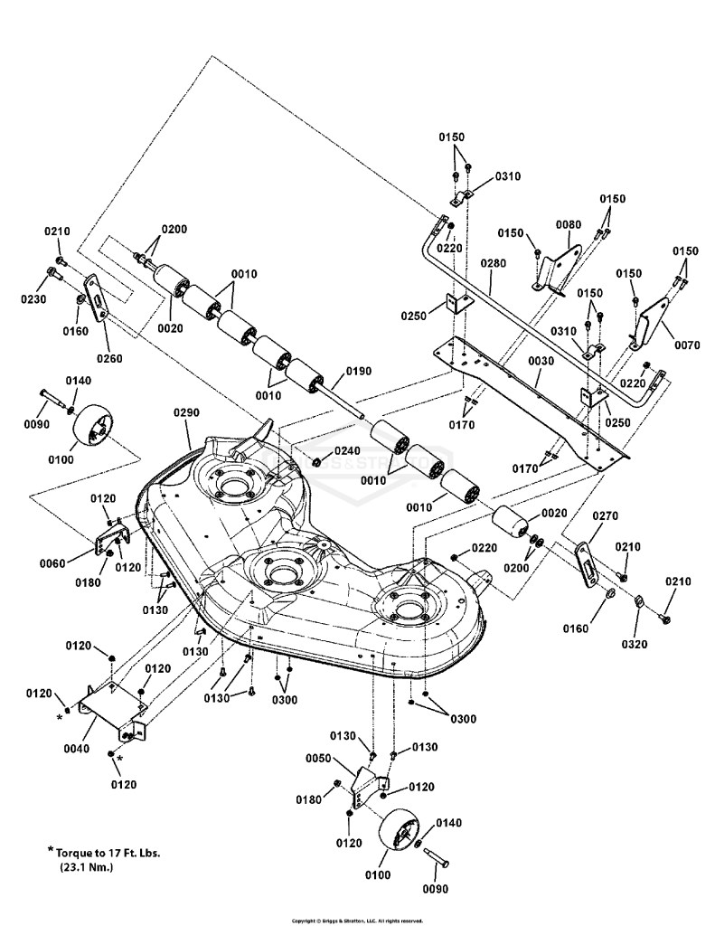 46 Deck Housing Assembly (7502228C)