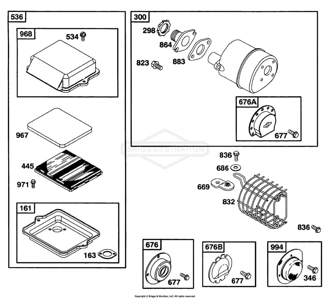 Air Cleaner Grp, Muffler Grp