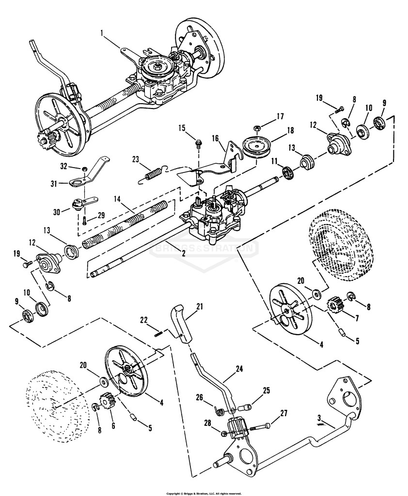 Axle/Transmission Assembly
