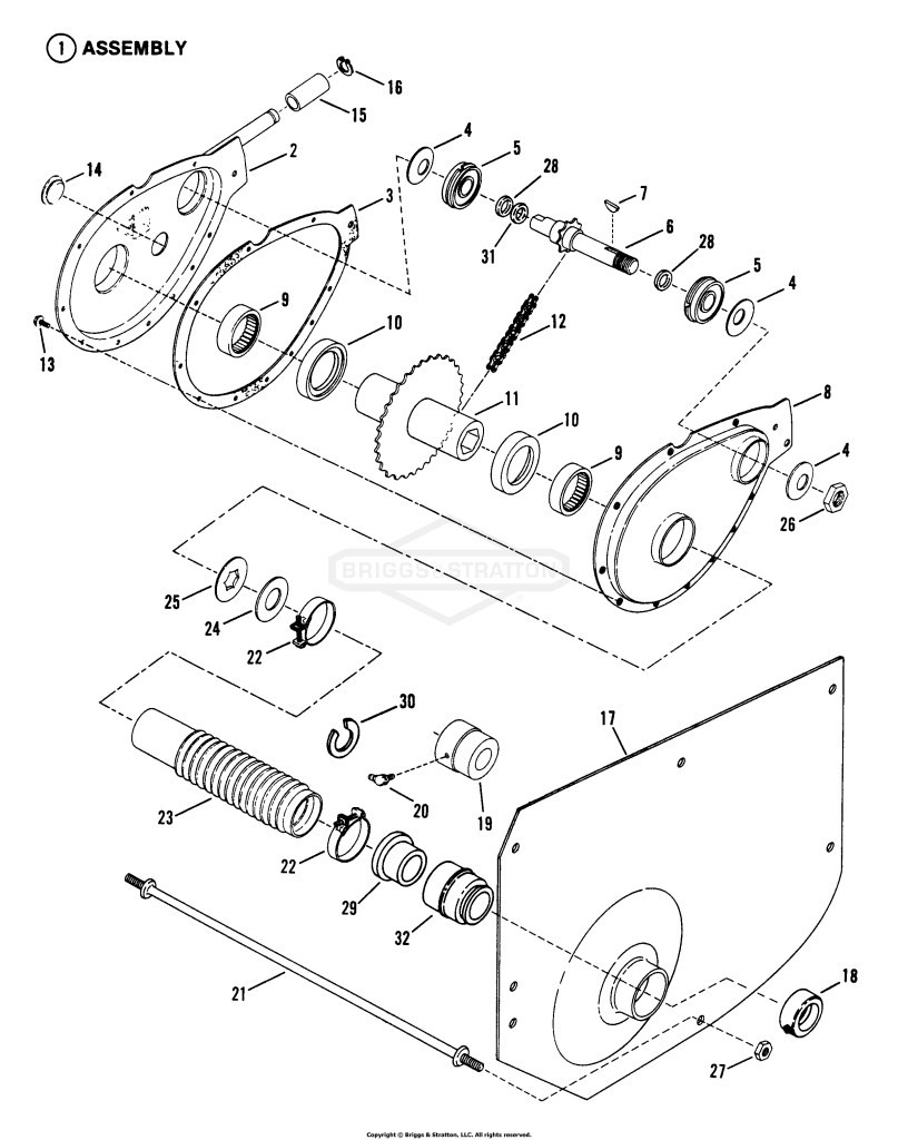 Chain Case, L.H. Fender