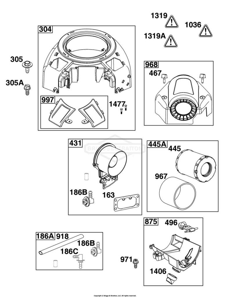 Blower Housing and Air Cleaner Group