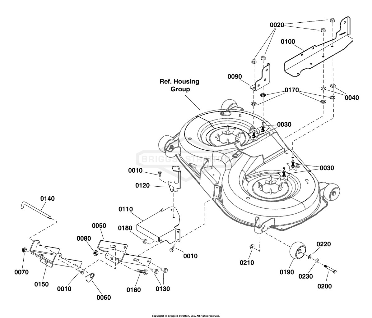 42 (107cm) Mower Deck - Support Group