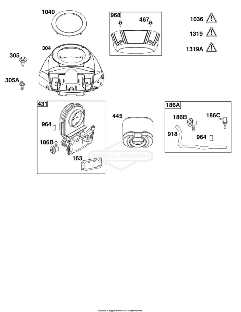 Blower Housing and Air Cleaner Group