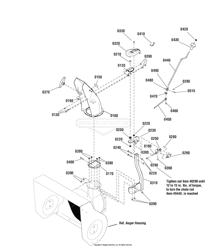 Chute & Rotation Group - Dash Mount Crank