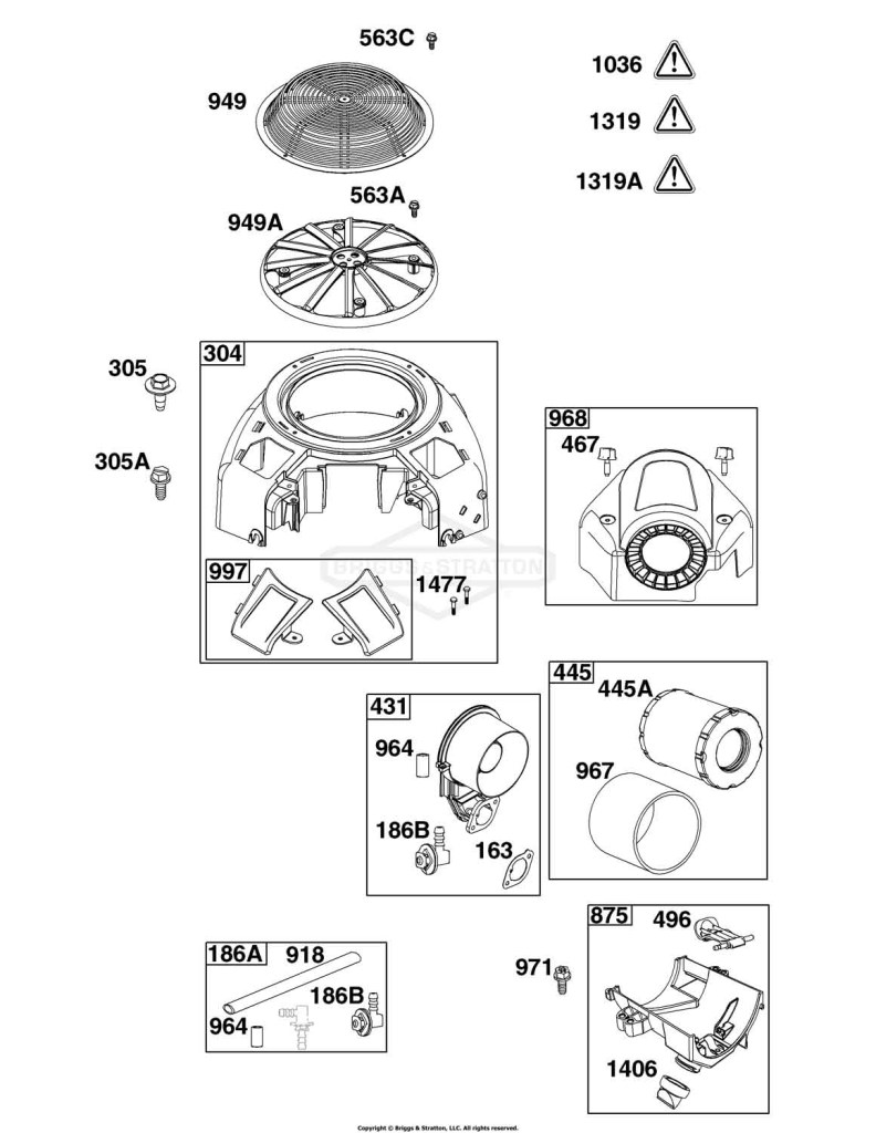 Blower Housing and Air Cleaner Group