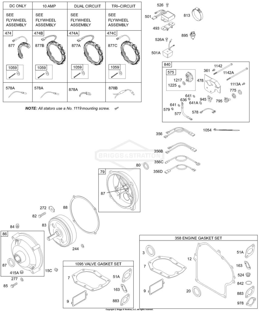 Alternators, Wires, Gear Reduction, Gasket Sets