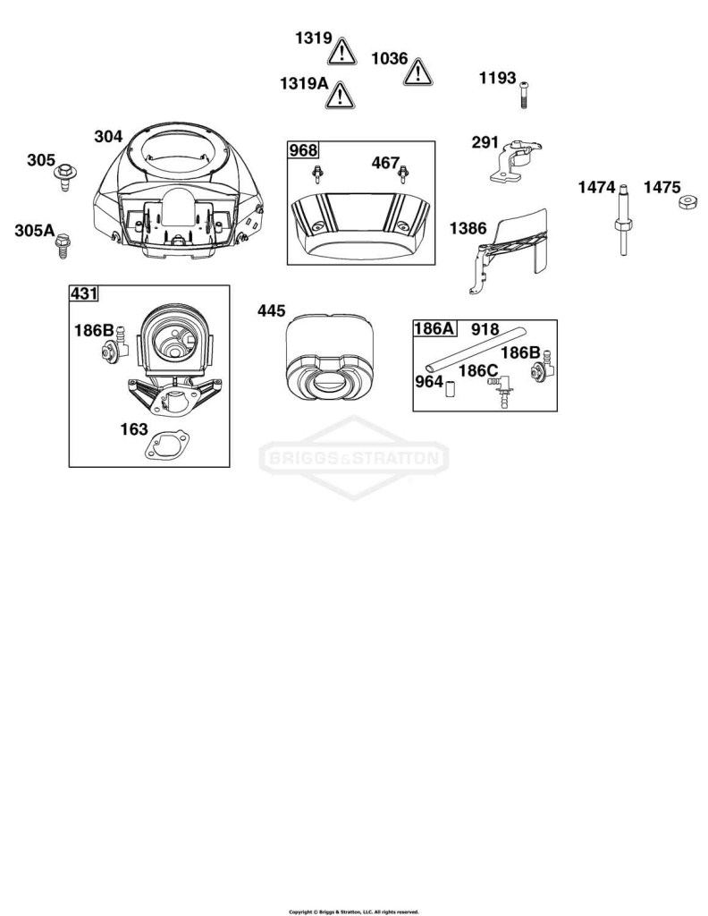 Blower Housing and Air Cleaner Group