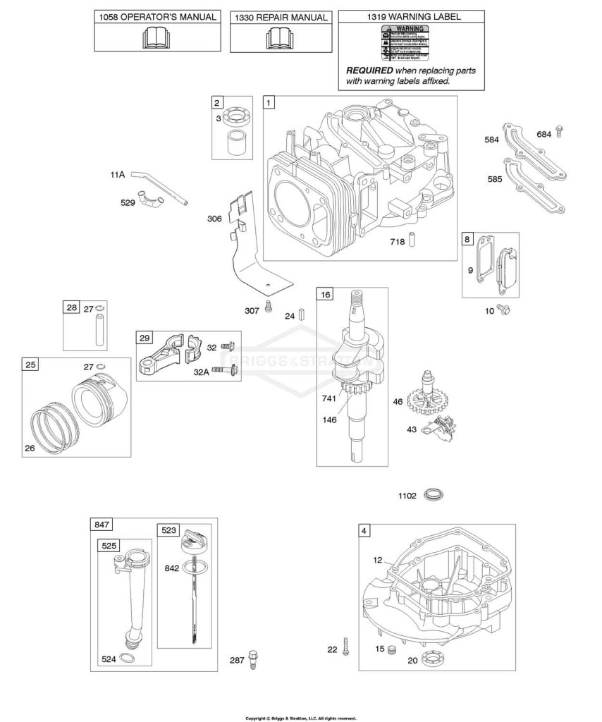 Camshaft, Crankshaft, Cylinder, Engine Sump, Lubrication, Piston Group