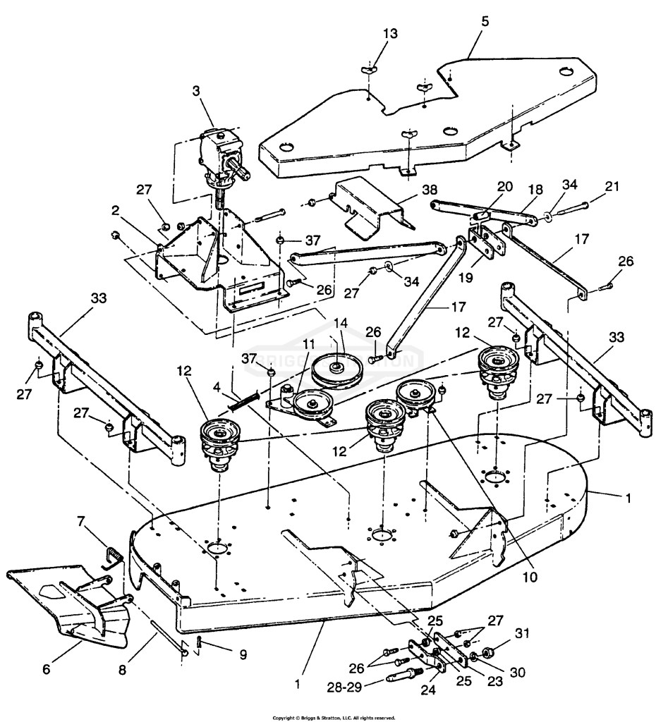 73 Finishing Deck Assembly