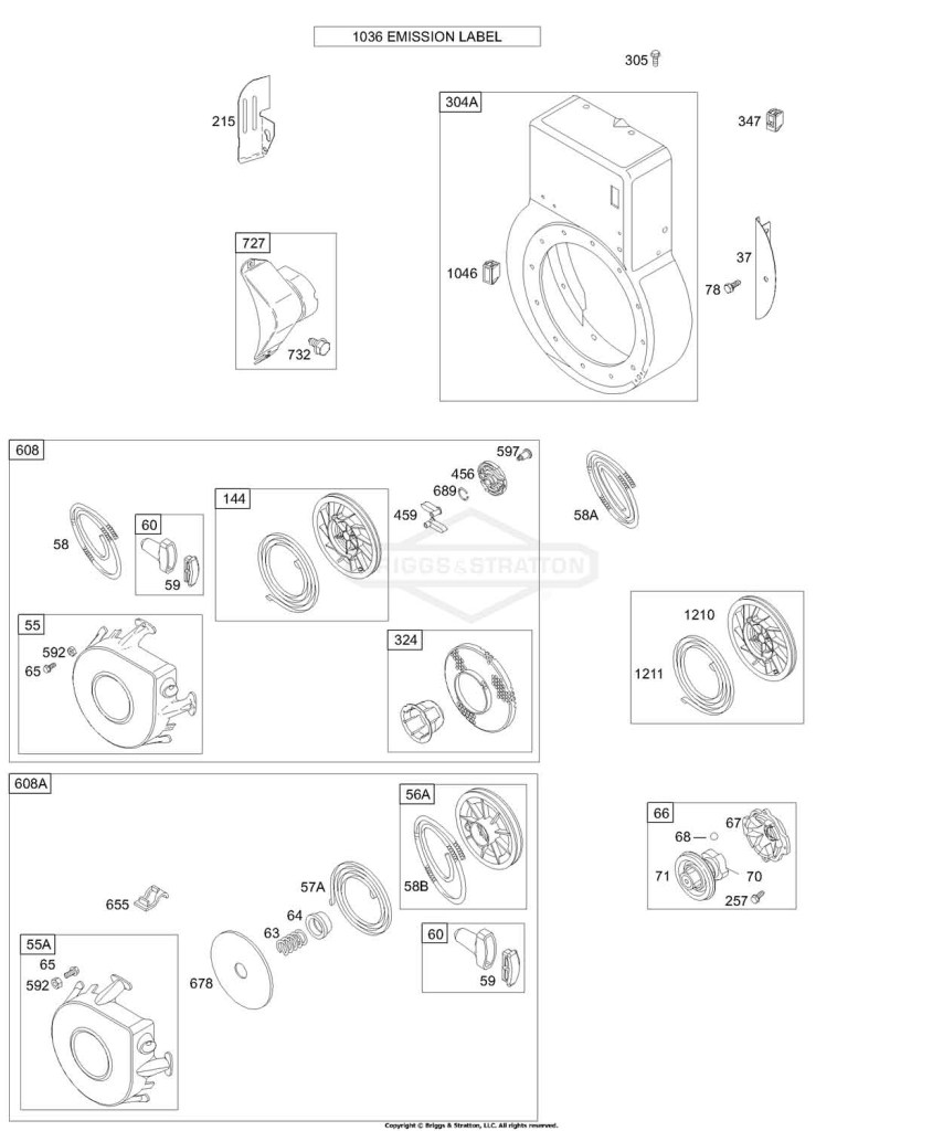 BLOWER HOUSING, REWIND STARTER