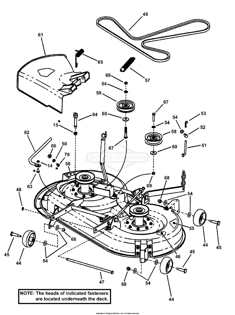 38 MOWER DECK ASSEMBLY (Part 3)