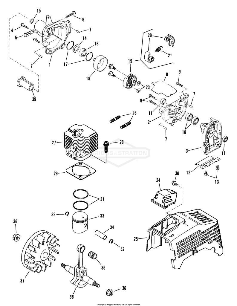 Ensemble d'embrayage et de piston 2150R.T.