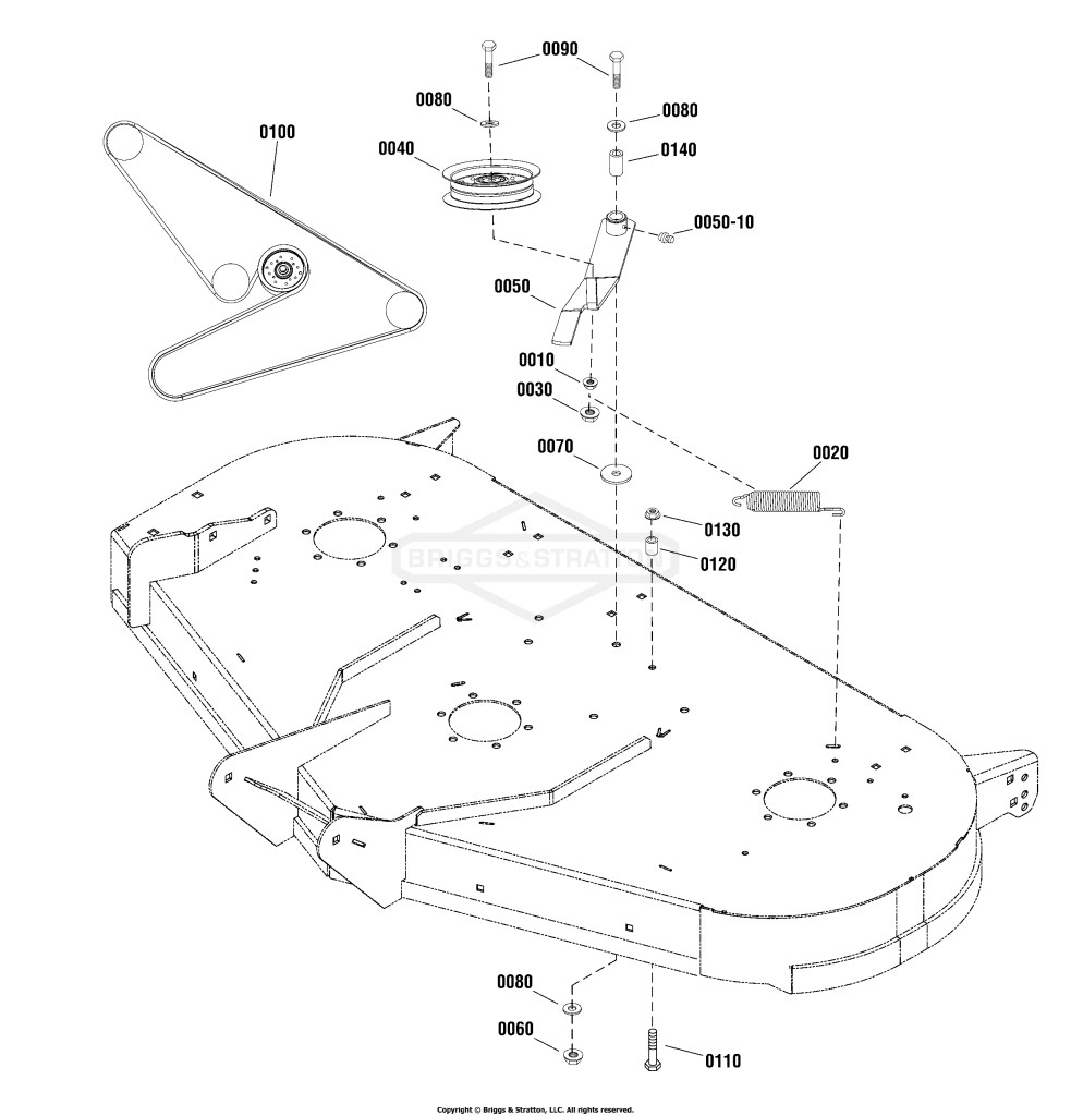 48 (122cm) Mower Deck - Clutch Group